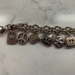 Brighton PEACE Charm Bracelet
